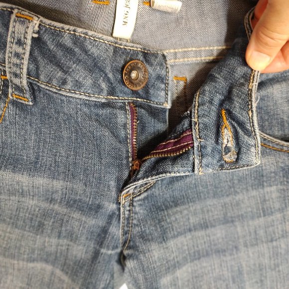 Mango MNG Bianca Jeans Straight Medium Wash Size 4 Low Rise - Picture 9 of 15